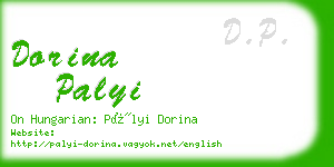 dorina palyi business card
